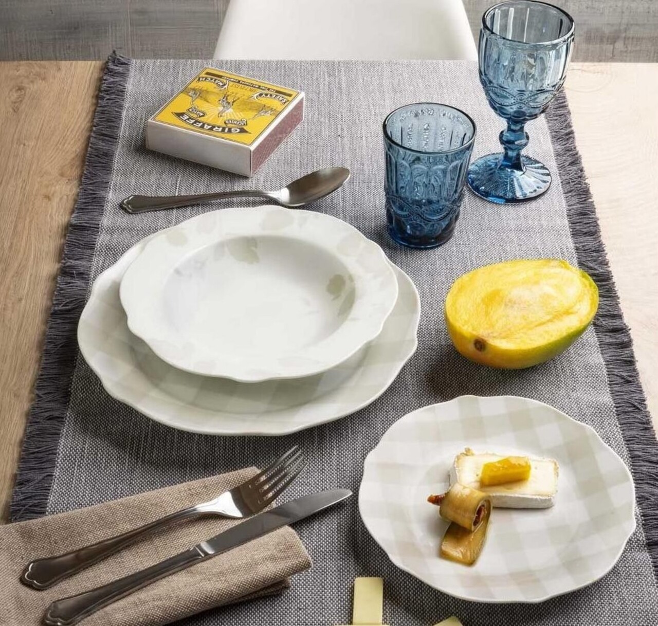 Serviciu de masa, 18 piese, Tognana, Cappettata Higy Beige, portelan, multicolor - imagine 4